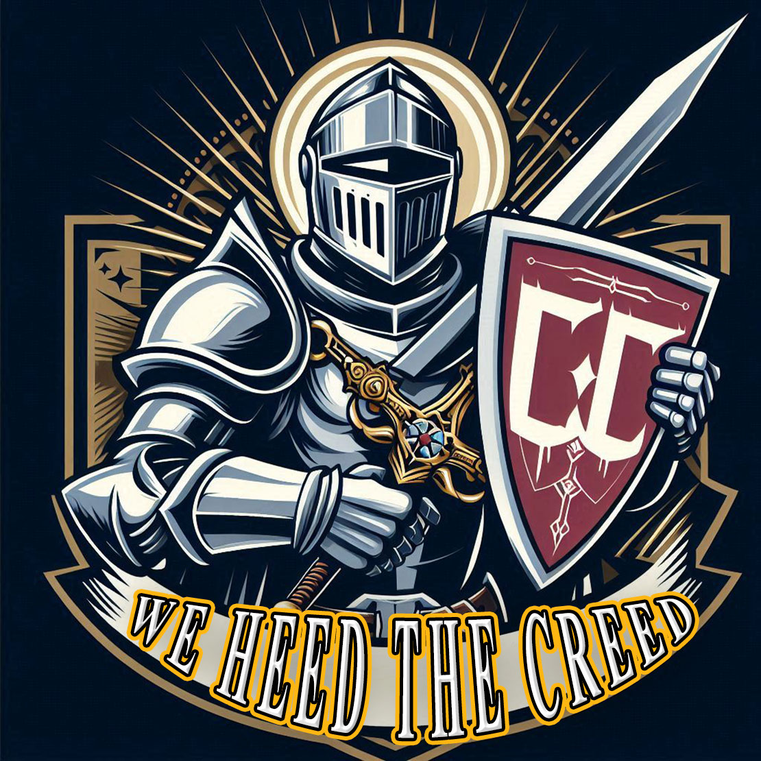 Contractor's Creed Knight with CC Shield. Full. 