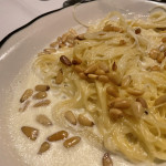 Delicious dishness! A side of Rico&#039;s famous angel hair pasta with pignoli nuts at Rico&#039;s Restaurant in Ross Township, Pa. Thursday, Sept. 30, 2021 (Across North Hills photo/Matt De Reno)