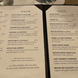 A peek at the menu of Rico&#039;s Restaurant in Ross Township, Pa., Thursday, Sept. 30, 2021 (Across North Hills photo/Matt De Reno)