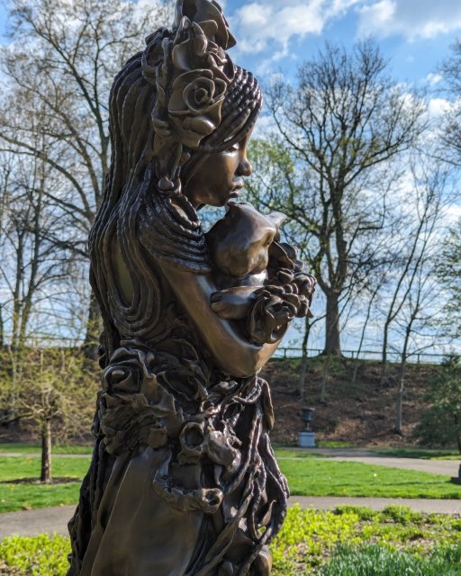 Flora - Bronze Statue At Pittsburgh&#039;s Highland Park Garden Entry